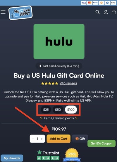 hulu deutschland geschenkkarte e1701091575360