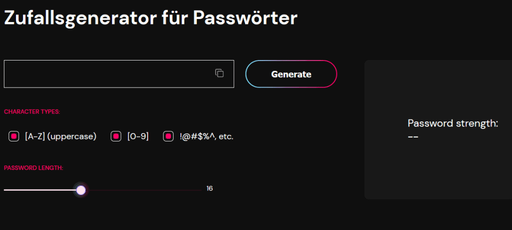 urbanvpn passwortgenerator